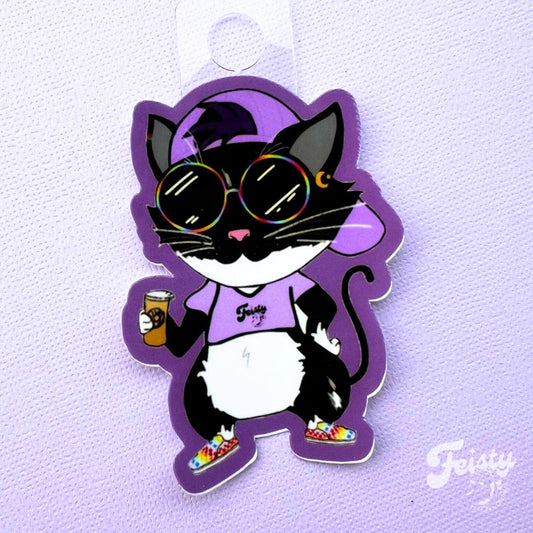 Feisty Cat Sticker