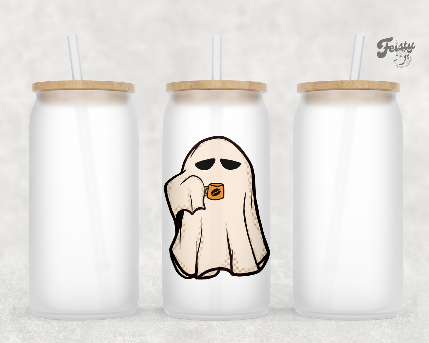 Coffee Ghost Glass Can