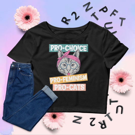 Pro Choice, Cats Crop Tee